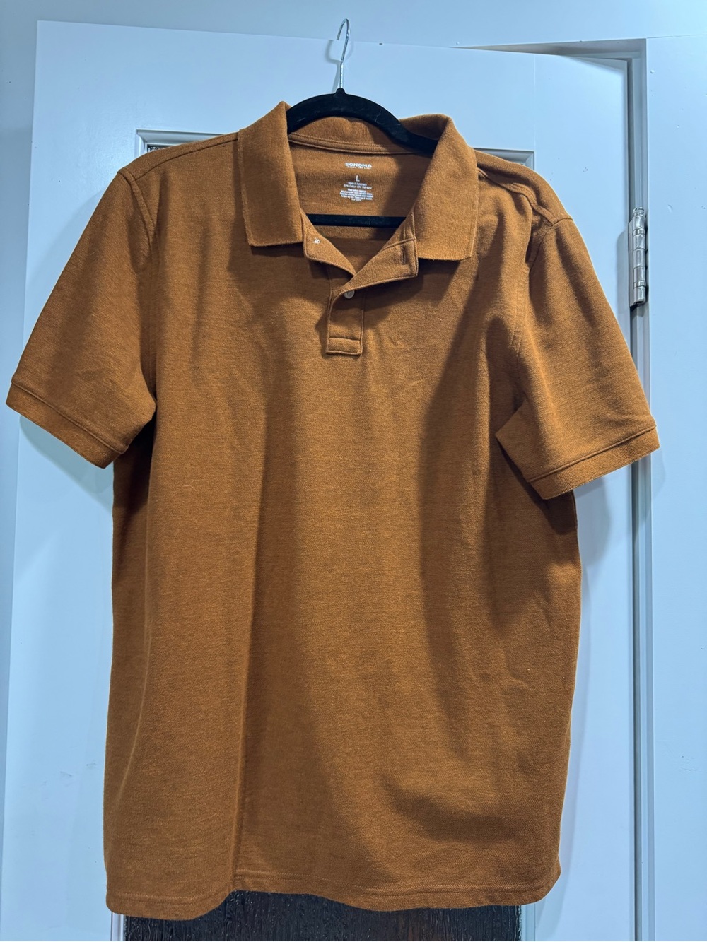 Sonoma Men's Rust Brown Polo Shirt
